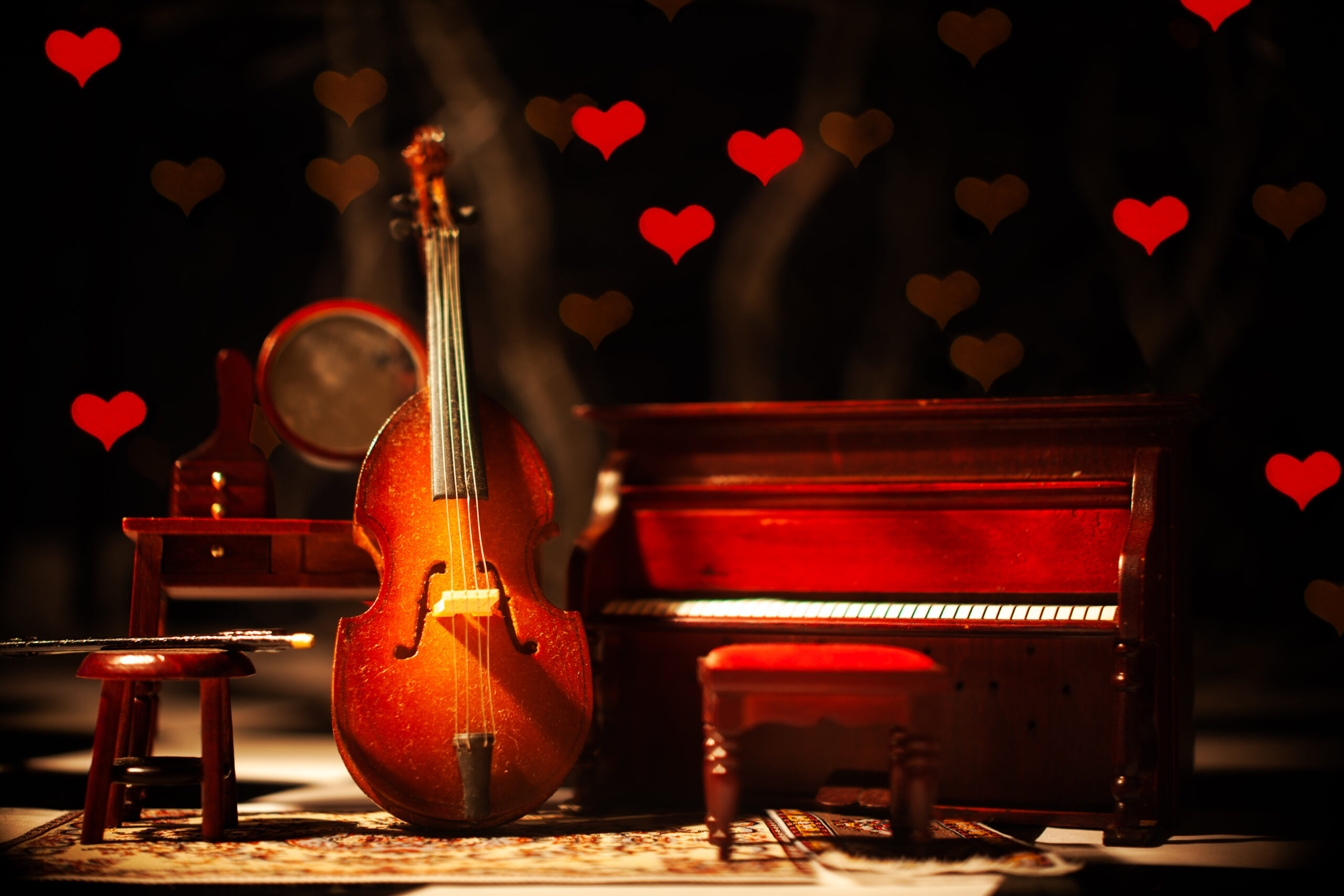 Cello and hearts
