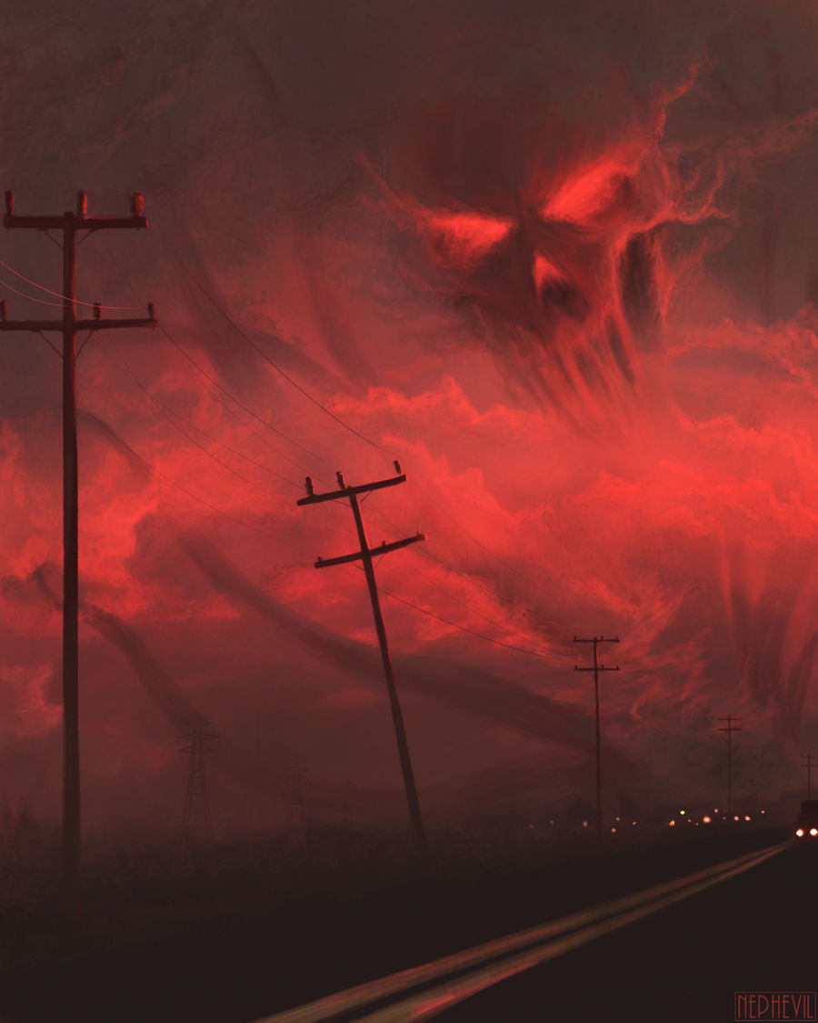 Haunted red sky