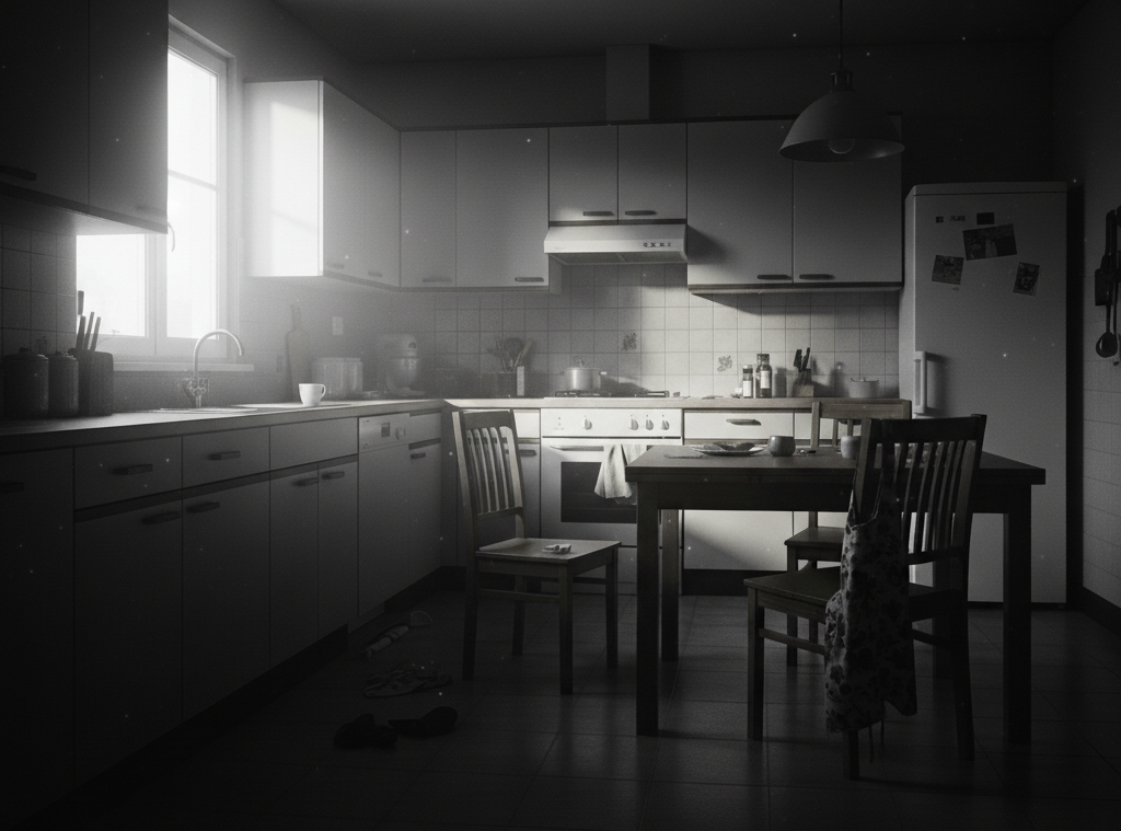 A Moment In An Empty Kitchen